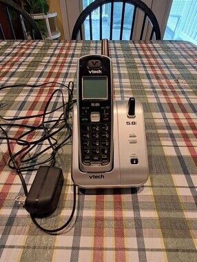 VTech 5.8 GHz Silver Cordless Phone with Base